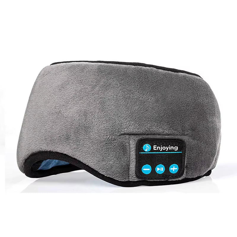 Wireless Bluetooth Sleep Headband 3D Blackout Eye Mask Built-In Stereo Earphones Comfort Headband for Sleeping Travel Night Rest