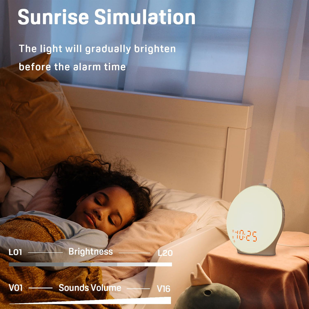 Oceanfront Sunrise Glow Alarm Clock