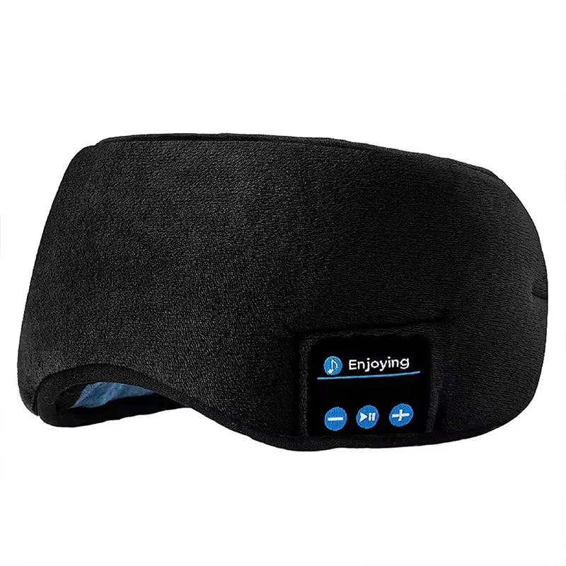 Wireless Bluetooth Sleep Headband 3D Blackout Eye Mask Built-In Stereo Earphones Comfort Headband for Sleeping Travel Night Rest